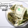 There are a few things we give up to get out of debt that are tougher than others. But, with some awesome strategies, you may not have to give them up completely!