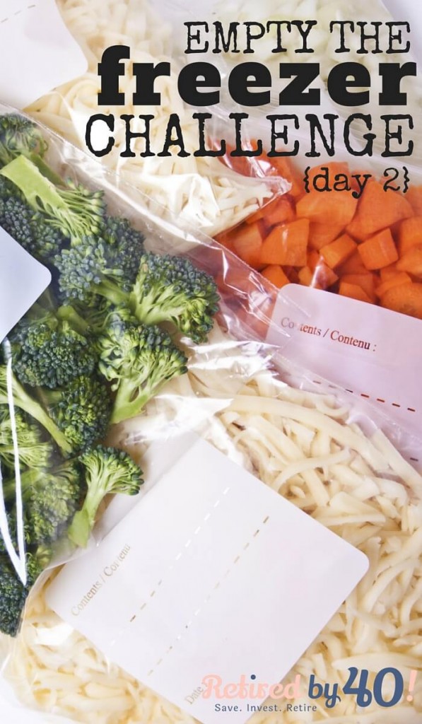 Using my mornings to come up with an empty the freezer meal plan for the day will no only make the day go smoother, it will allow me to think through the day and put it on "autopilot" so I don't have to think about meals the rest of the day. 