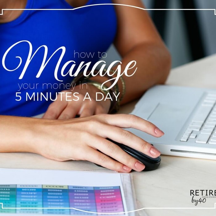 How To Manage Your Money in 5 Minutes a Day