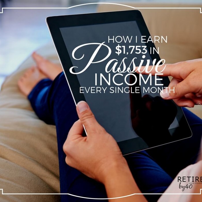 How I Earn $1,753 In Passive Income Every Single Month