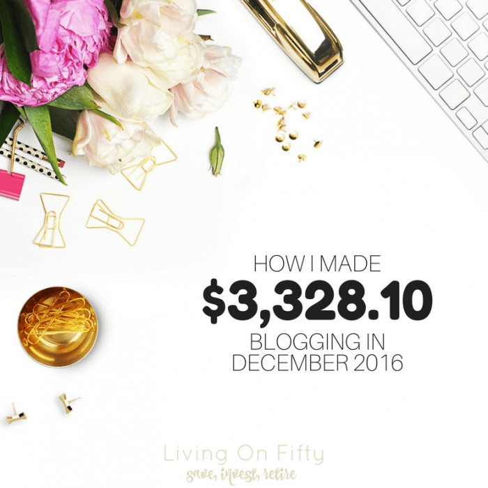 How I Made $3,328.10 Blogging in December 2016