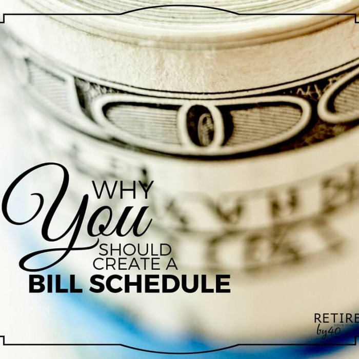 Why You Should Create a Bill Schedule