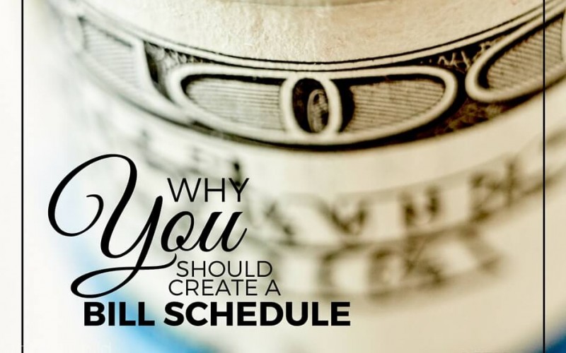 Why You Should Create a Bill Schedule