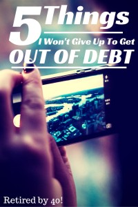 give up to get out of debt