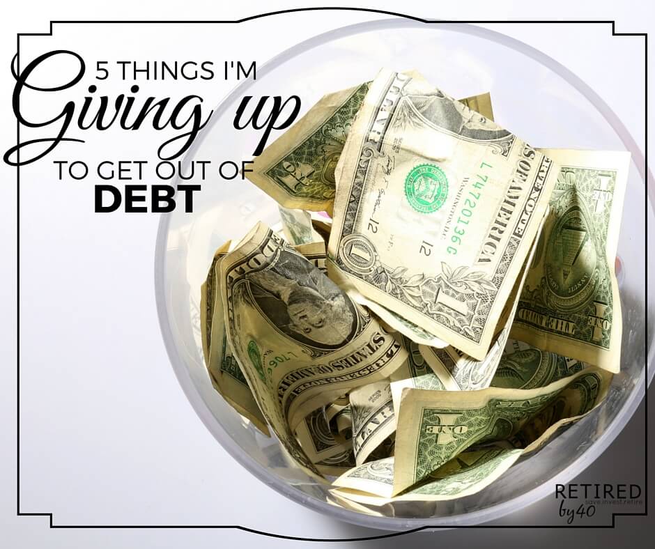 There are a few things we give up to get out of debt that are tougher than others. But, with some awesome strategies, you may not have to give them up completely!