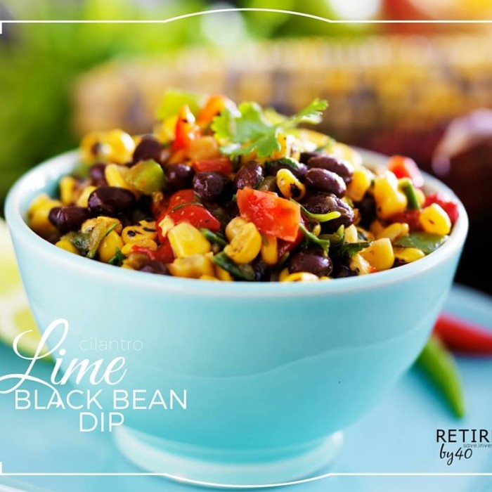 Cilantro Lime Black Bean Dip