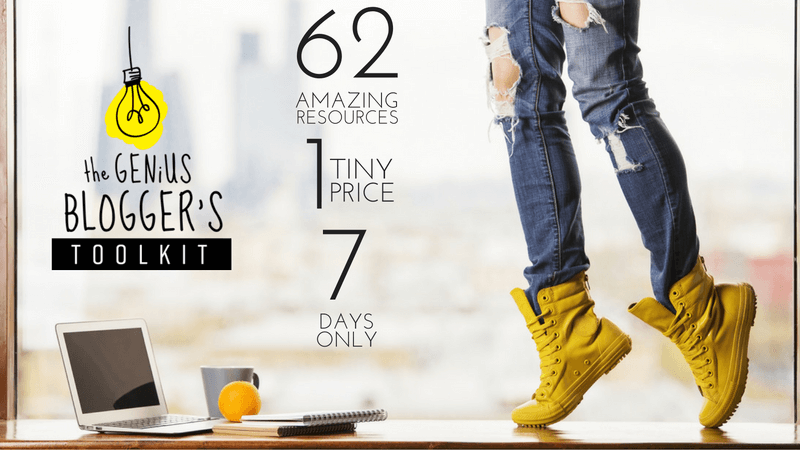 62 Blogging Resources, 17 Bonuses, 98% Off.  The Genius Blogger’s Bundle